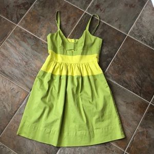 Lime/Yellow mini Jessica Simpson dress sz 4